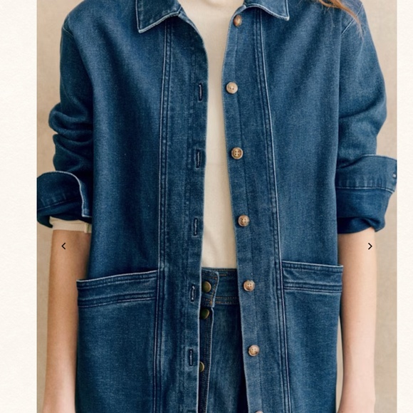 SEZANE Will Denim Jacket Indigo XS - Picture 1 of 7